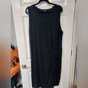 J. Jill Wearever Collection Black Sleeveless A-line Dress in Size XL